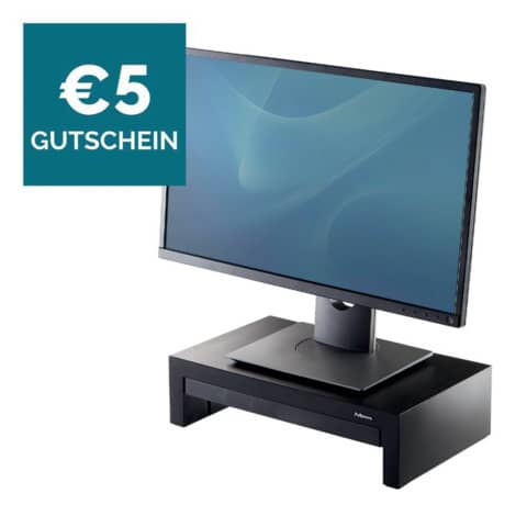 Supporto FELLOWES Office Suites standard per monitor nero/argento 10x50x36,4 cm 8031101